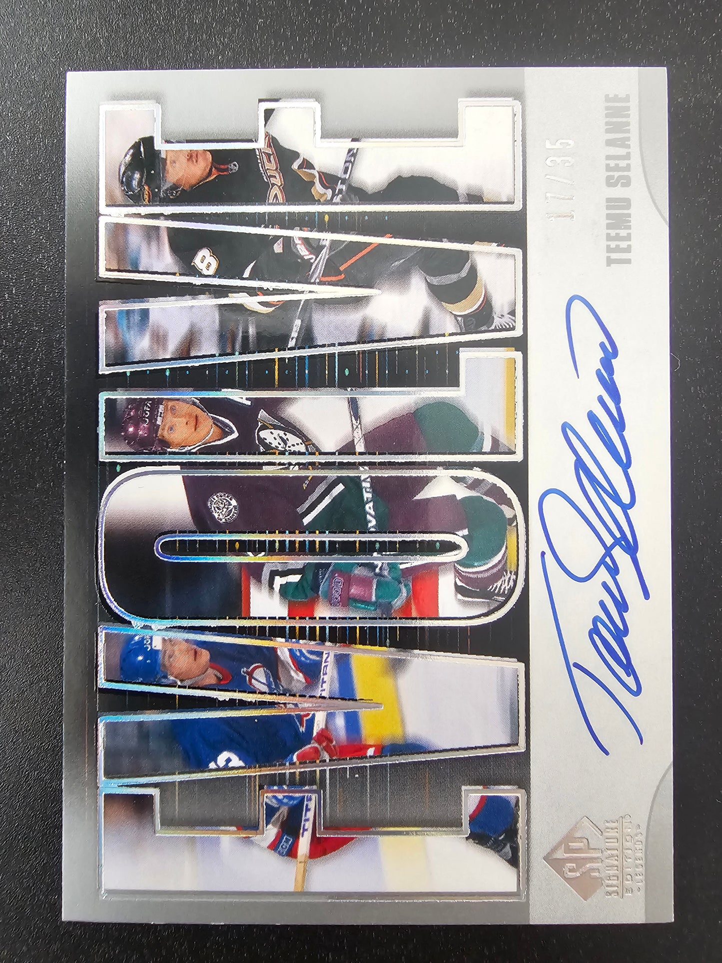 2020-21 Upper Deck SP Signature Edition Legends - Evolve Silver Spectrum Foil Autographs - Teemu Selanne #E-16 /35