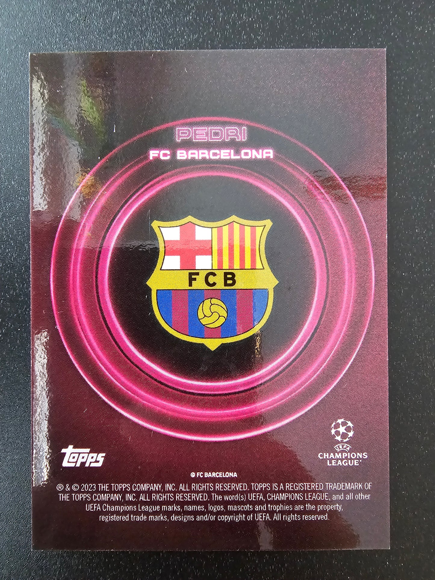 2022-23 Topps Showtime UEFA Club Competitions - Rainbow - Pedri /5