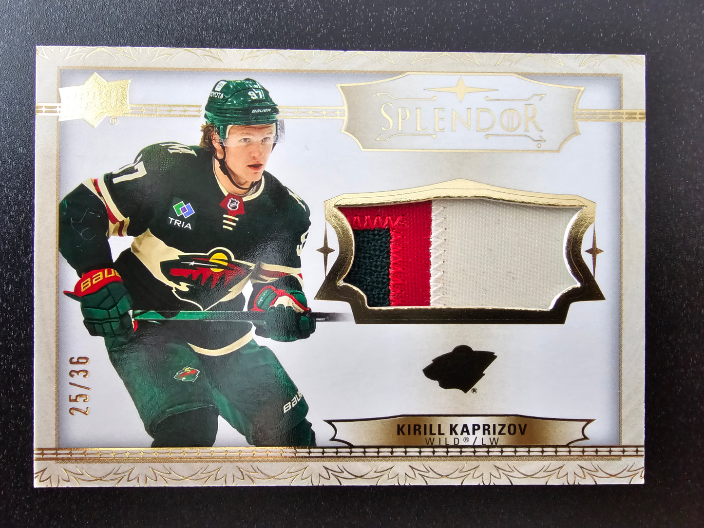 2022-23 Upper Deck The Cup - Splendor Patch - Kirill Kaprizov #SP-KK /36