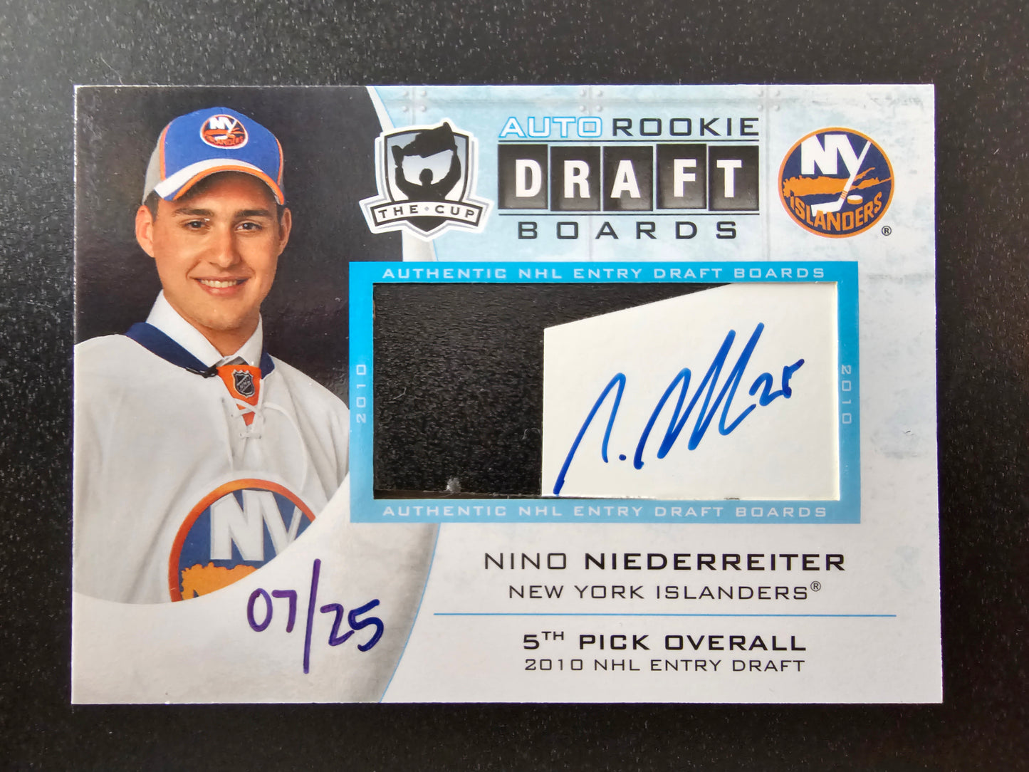 2010-11 Upper Deck The Cup - Auto Draft Boards - Nino Niederreiter #DB-NN /25