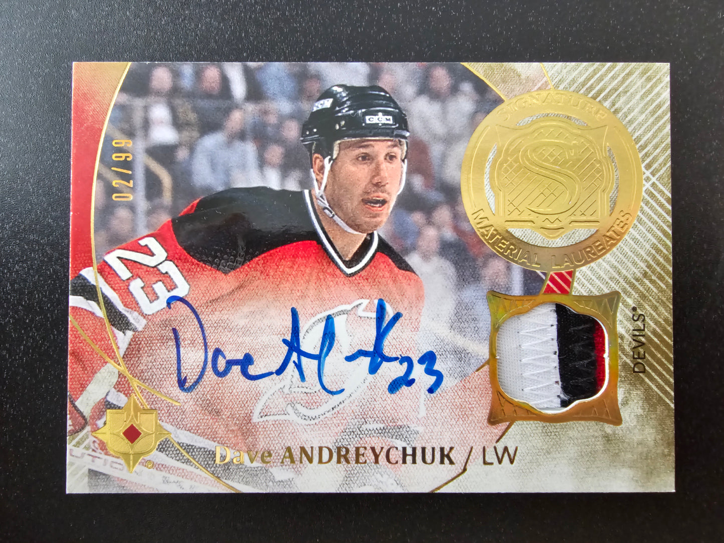 2016-17 Ultimate Collection - Signature Material Laureates - Dave Andreychuk #SML-DA /99