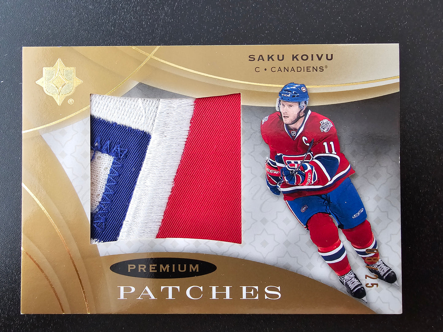 2008-09 Ultimate Collection - Premium Patches - Saku Koivu #PS-SZ /25