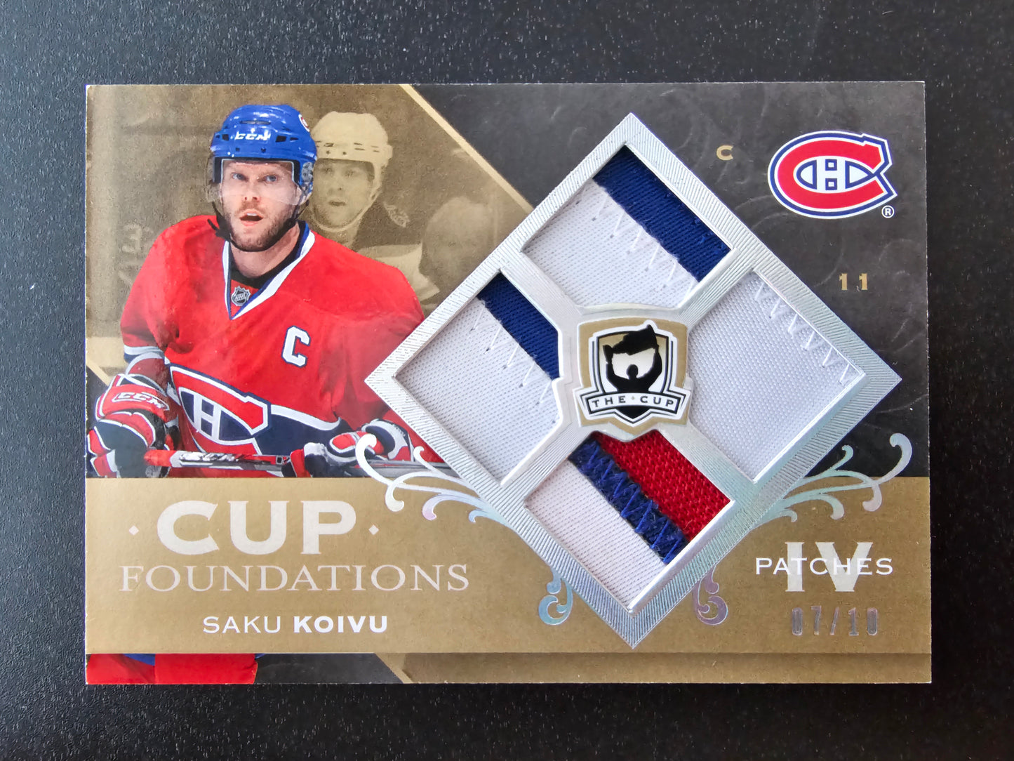 2007-08 Upper Deck The Cup - Cup Foundations Jerseys - Patches - Saku Koivu #CF-SK /10
