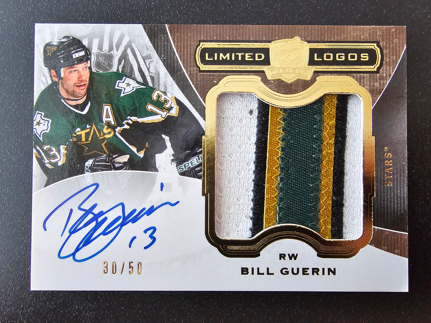 2014-15 Upper Deck The Cup - Limited Logos - Bill Guerin #LL-BG /50