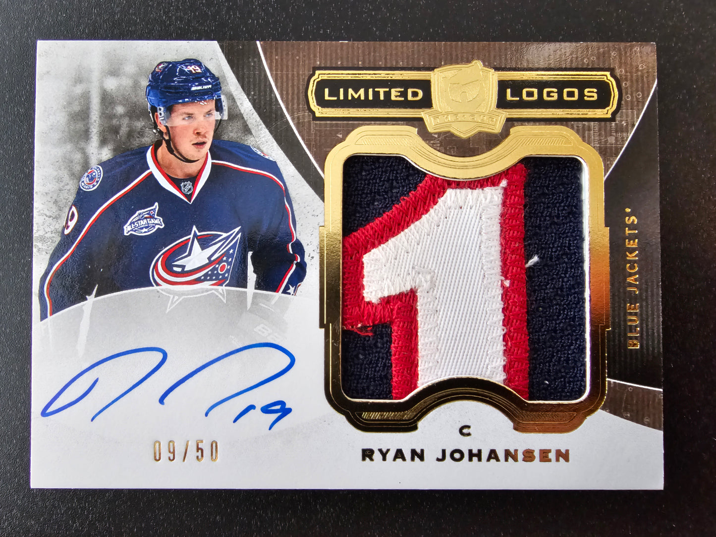 2014-15 Upper Deck The Cup Limited Logos Autographs - Ryan Johansen #LL-RJ /50