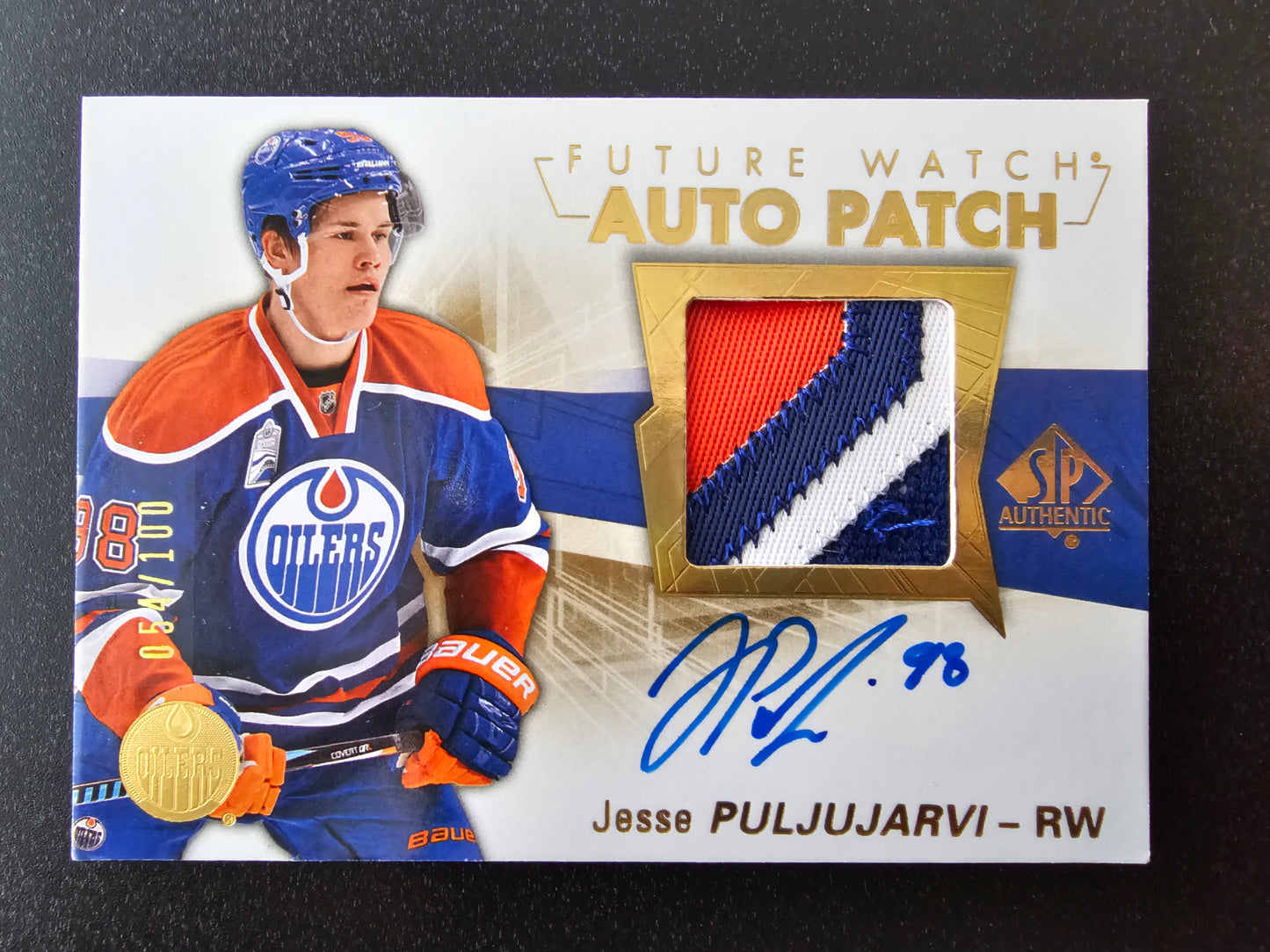 2016-17 Upper Deck SP Authentic - Future Watch Autographs - Jesse Puljujarvi #149 /100 RC