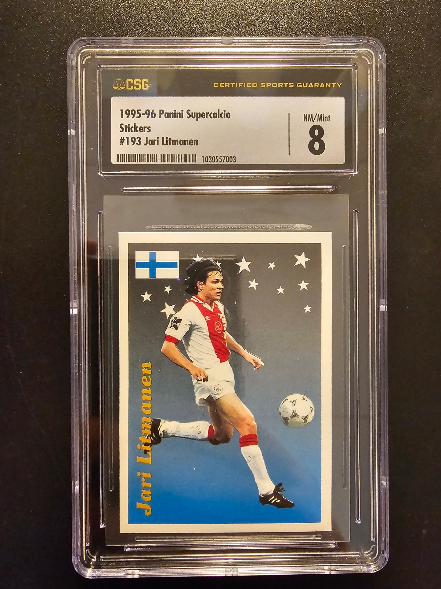 1995-96 Panini Supercalcio Stickers - Jari Litmanen #193 SGC 8