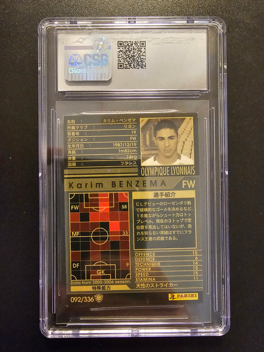 2005-06 Panini WCCF European Clubs - Karim Benzema #092/336 SGC 7