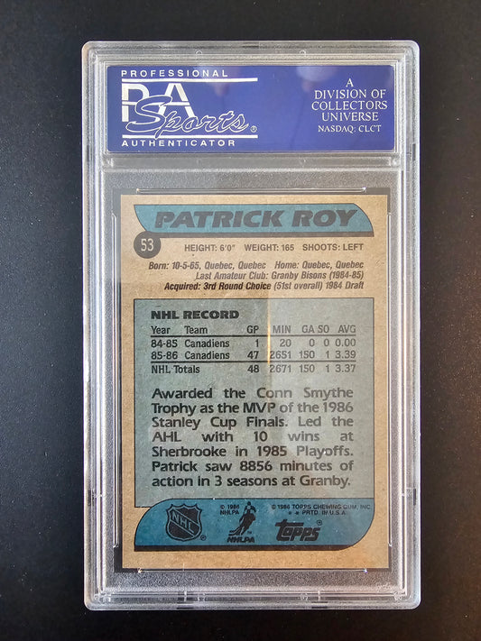 1986-87 Topps - Patrick Roy #53 PSA 9 RC