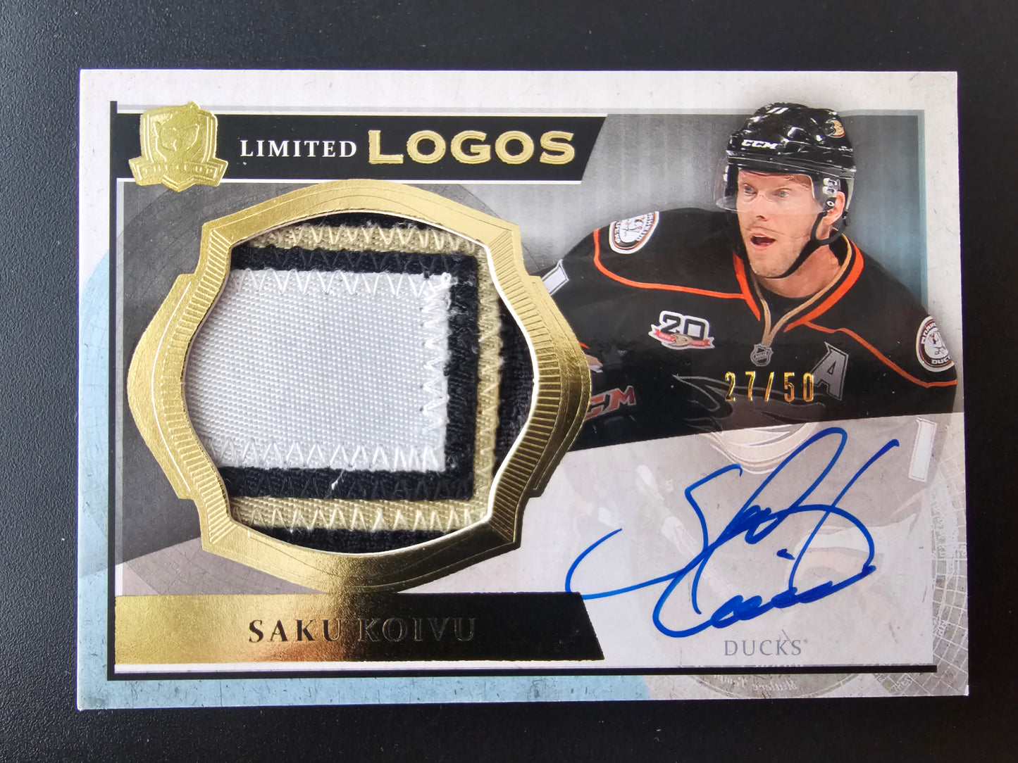 2013-14 Upper Deck The Cup - Limited Logos Autographs Saku Koivu #LL-SK /50