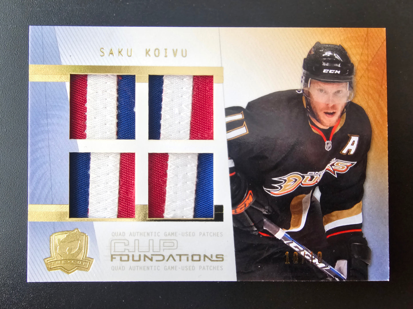 2009-10 Upper Deck The Cup - Cup Foundations Patches - Saku Koivu #CF-SK /10