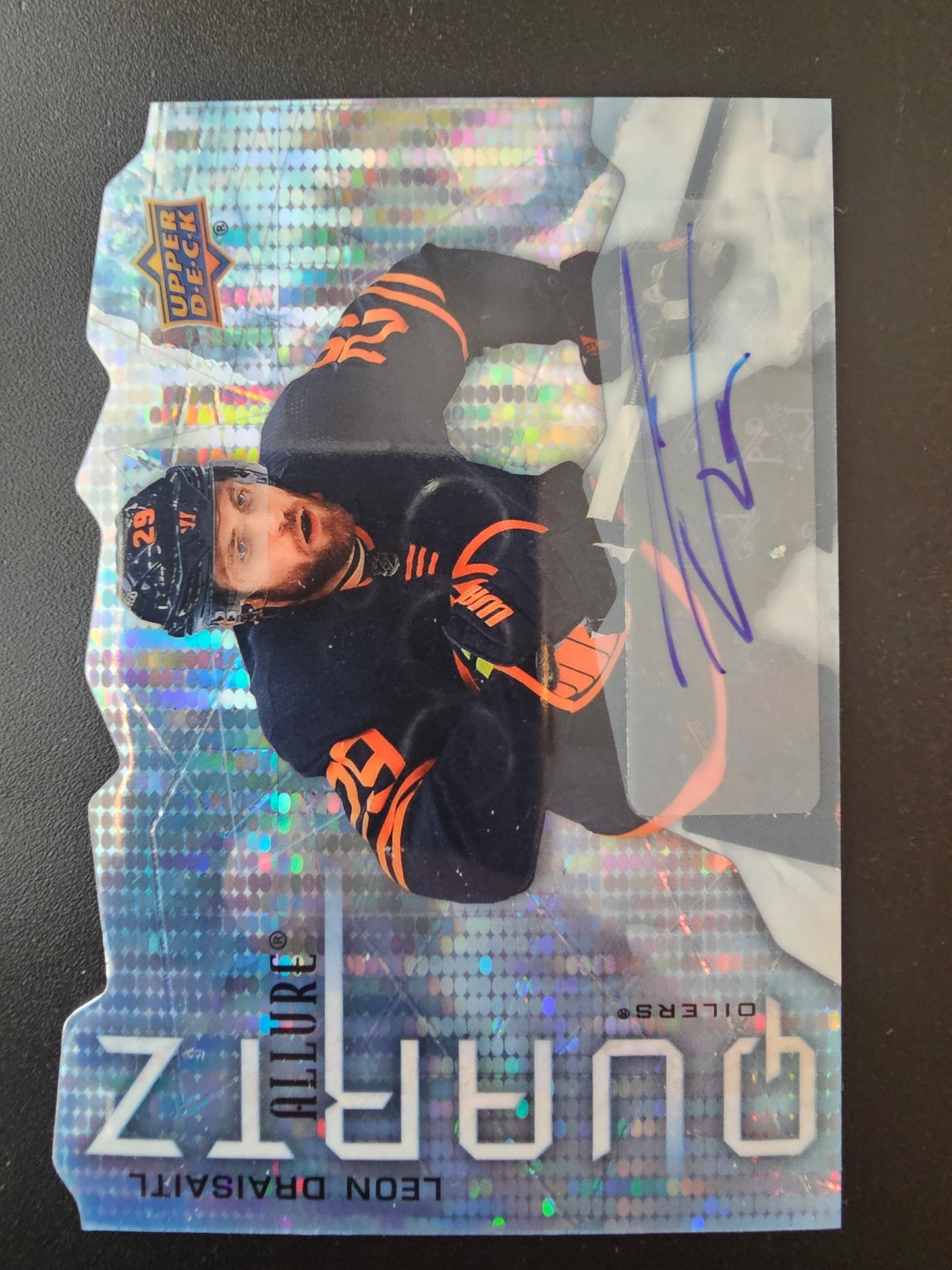 2021-22 Upper Deck Allure - Quartz - Blue Autographs - Leon Draisaitl #AQ-LD /10