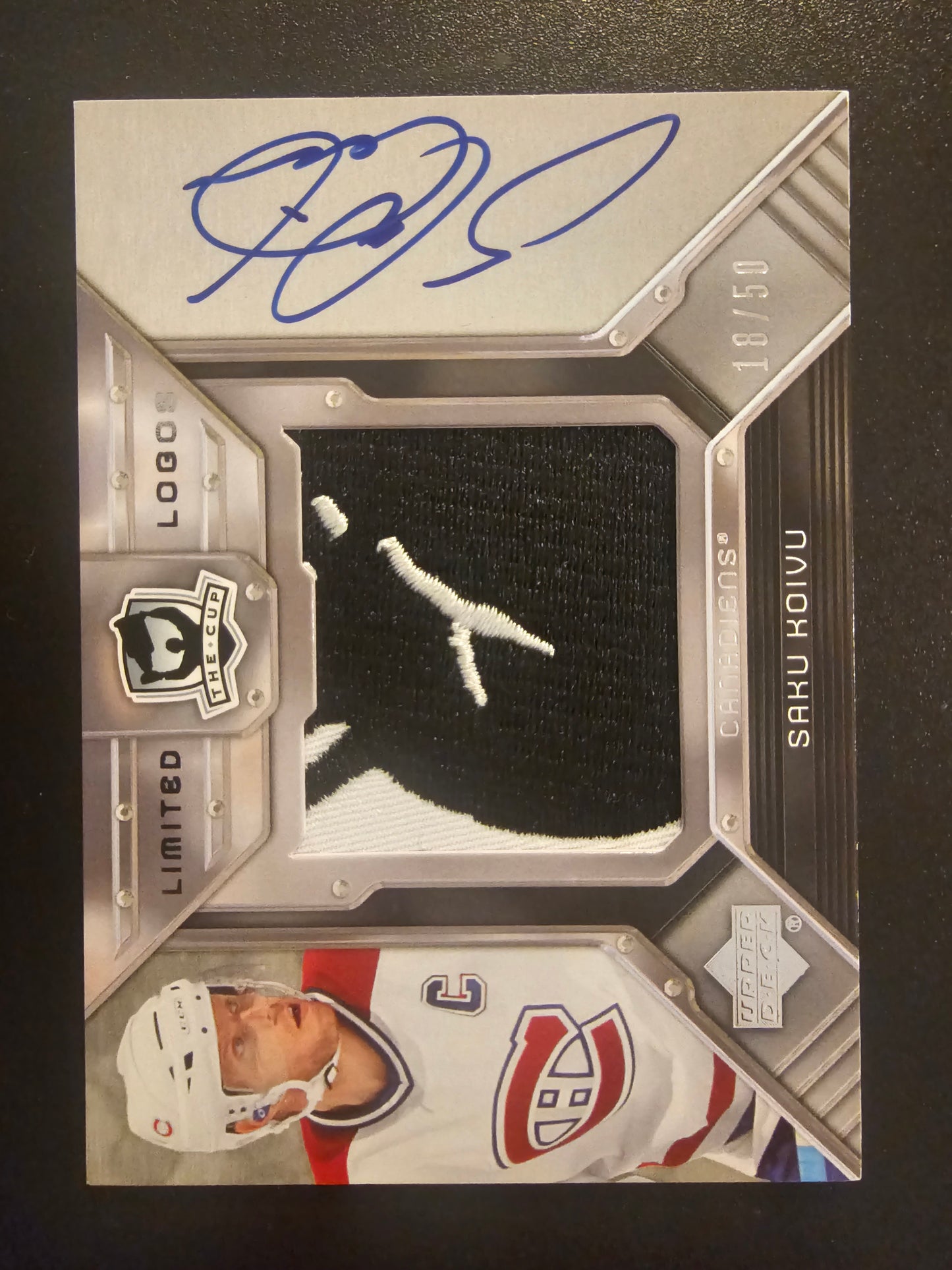 2006-07 Upper Deck The Cup - Limited Logos Autographs Saku Koivu #LL-SK /50
