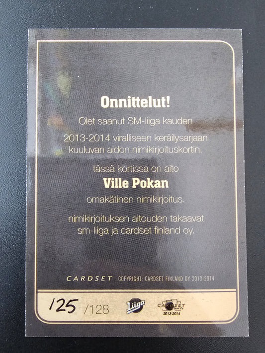 2013-14 Cardset Signature - Ville Pokka /128