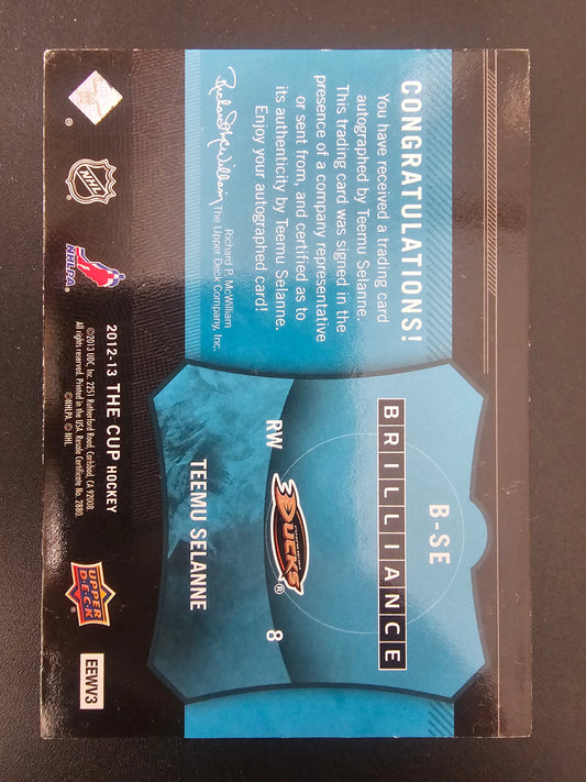 2012-13 Upper Deck The Cup - Brilliance - Teemu Selanne #B-SE