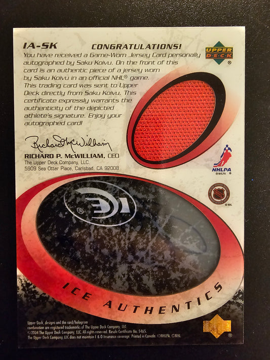 2003-04 Upper Deck Ice - Authentics - Saku Koivu #IA-SK