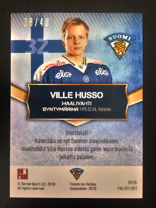 2016 Sereal Team Finland Sticks - Ville Husso #FIN-STI-001 /40