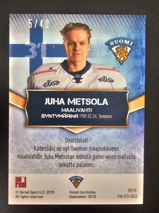 2016 Sereal Team Finland Sticks - Juha Metsola #FIN-STI-003 /40