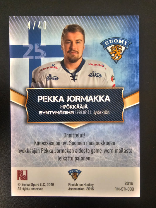 2016 Sereal Team Finland Sticks - Pekka Jormakka #FIN-STI-009 /40
