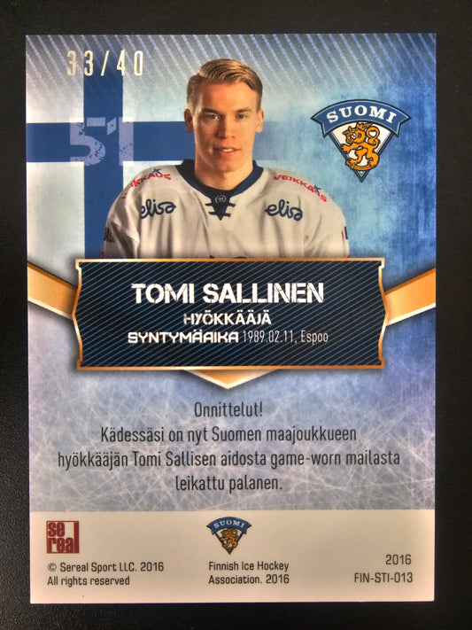 2016 Sereal Team Finland Sticks - Tomi Sallinen #FIN-STI-013 /40