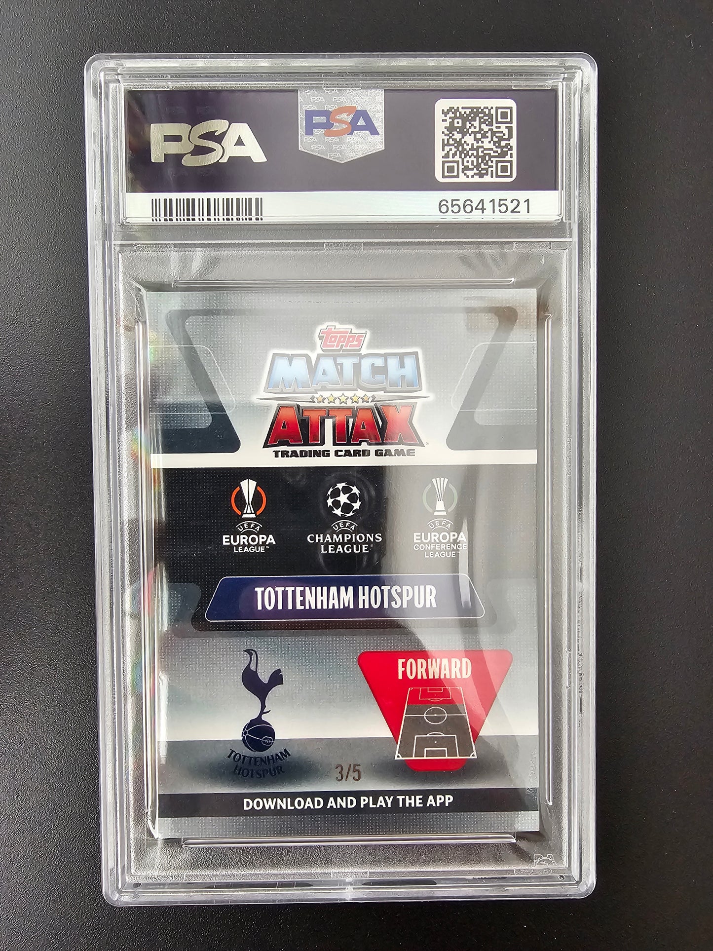 2021-22 Topps Chrome Match Attax UCL - Red Refractor - Harry Kane #31 /5 PSA9