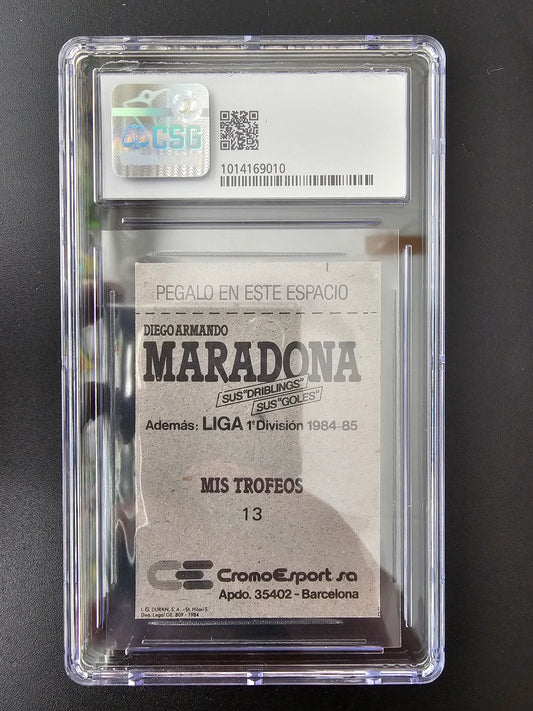 1984-85 Cromo Esport Maradona, Sus "Driblings", Sus "Goles", Liga 1a Division - Diego Maradona #13 CSG 4.5
