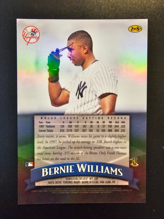1998 Topps Finest - Jumbo - Refractor - Bernie Williams #2R
