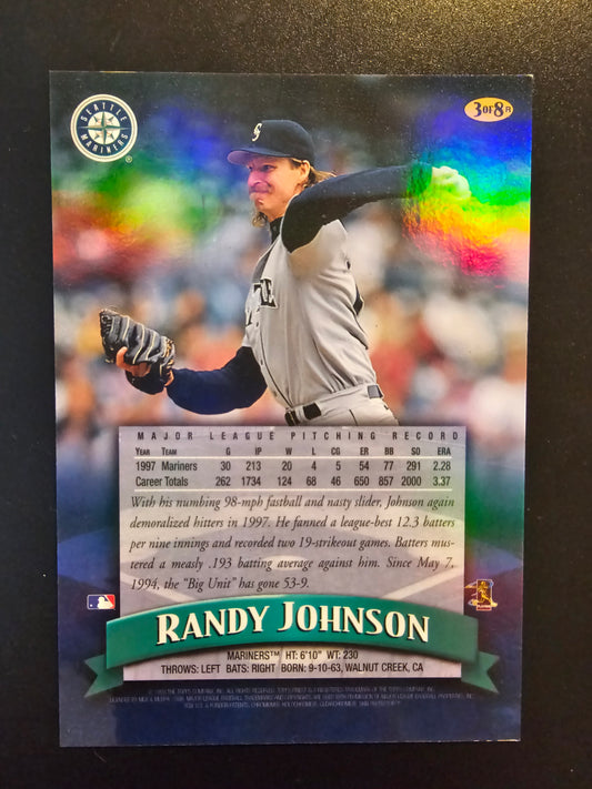 1998 Topps Finest - Jumbo - Refractor - Randy Johnson #3R