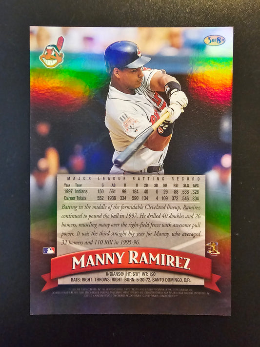 1998 Topps Finest - Jumbo - Refractor - Manny Ramirez #5R