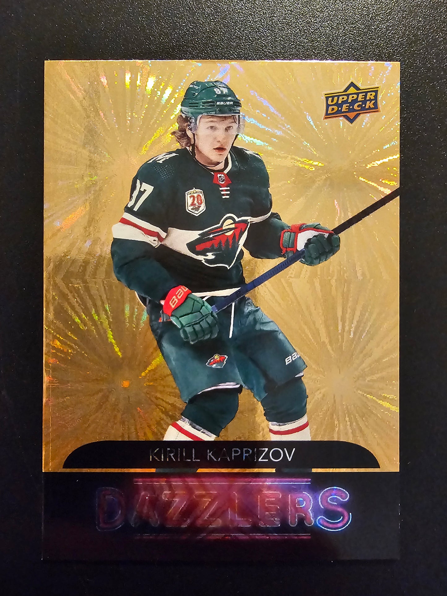 2020-21 Upper Deck Extended Series - Dazzlers - Orange - Kirill Kaprizov #DZ-122 RY