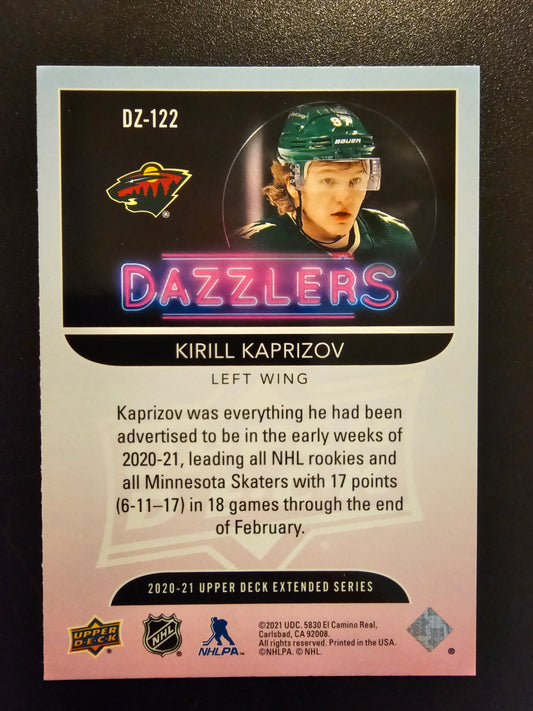 2020-21 Upper Deck Extended Series - Dazzlers - Orange - Kirill Kaprizov #DZ-122 RY