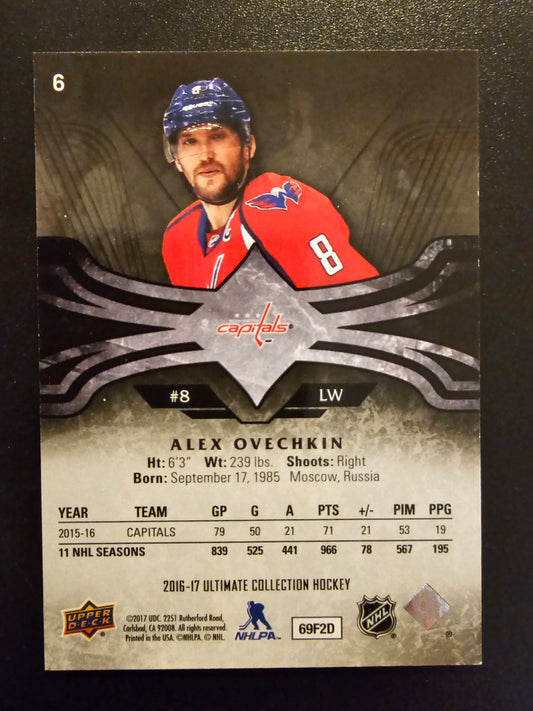 2016-17 Upper Deck Ultimate Collection - Onyx Black - Alex Ovechkin #6 /10