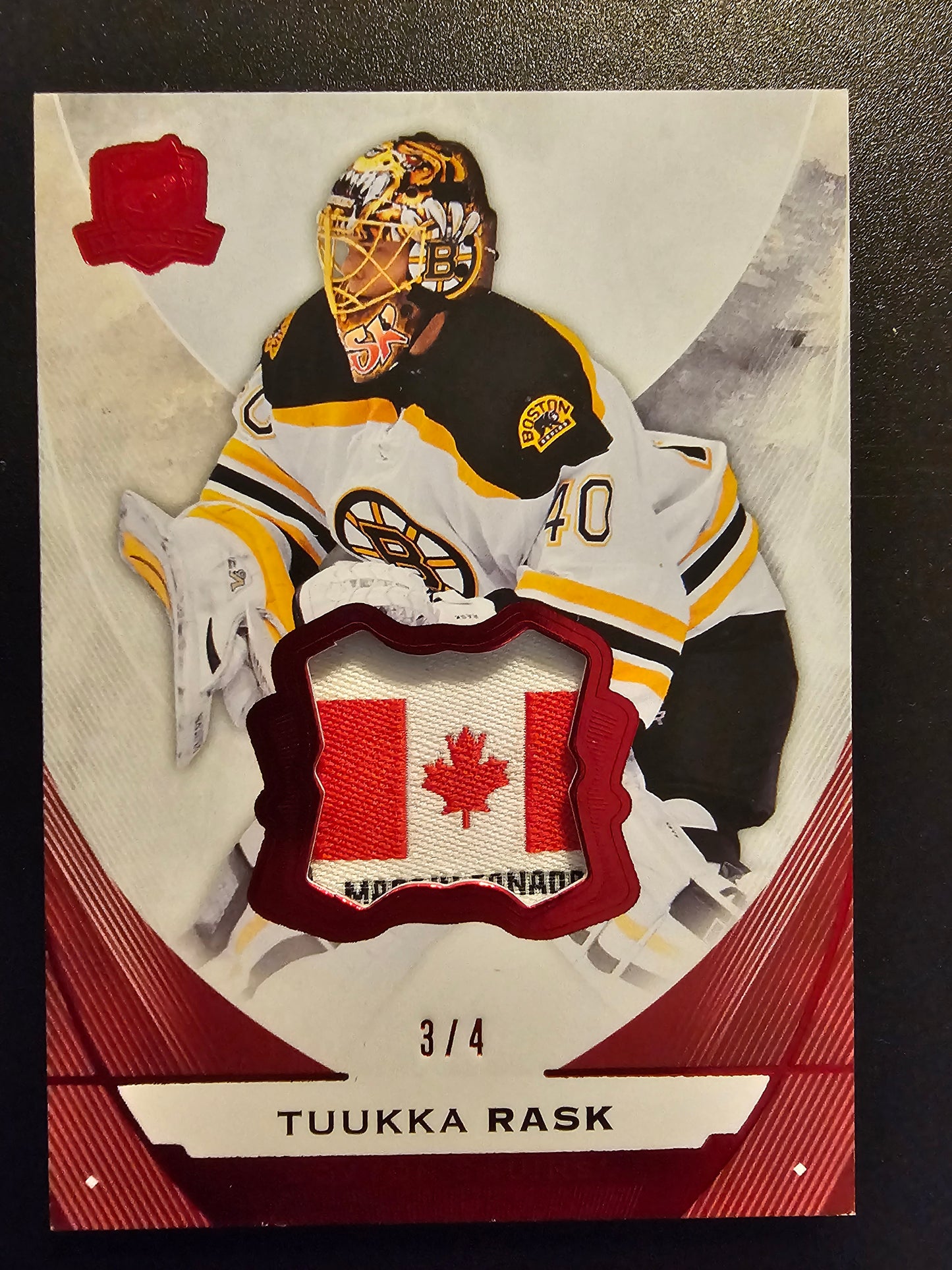 2015-16 Upper Deck The Cup - Red Foil - Tuukka Rask #7 /4