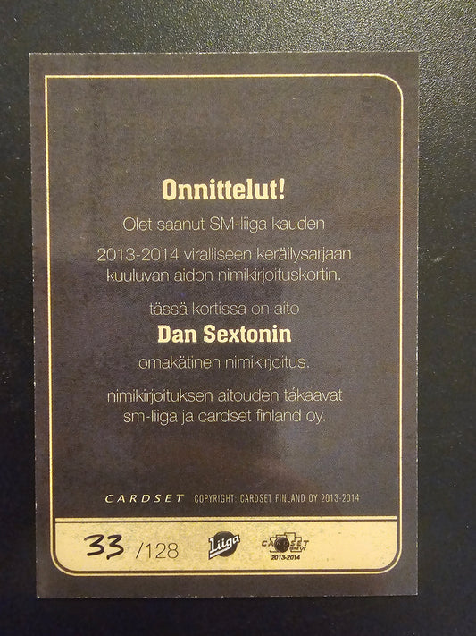 2013-14 Cardset Signature - Dan Sexton /128