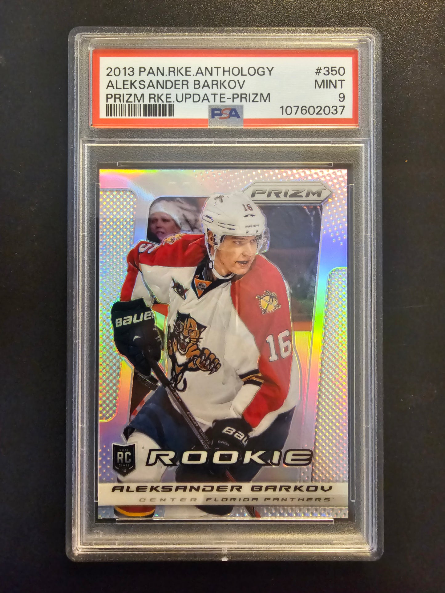2013-14 Panini Rookie Anthology - Prizm Update - Silver Prizm - Aleksander Barkov #350 PSA9 RC