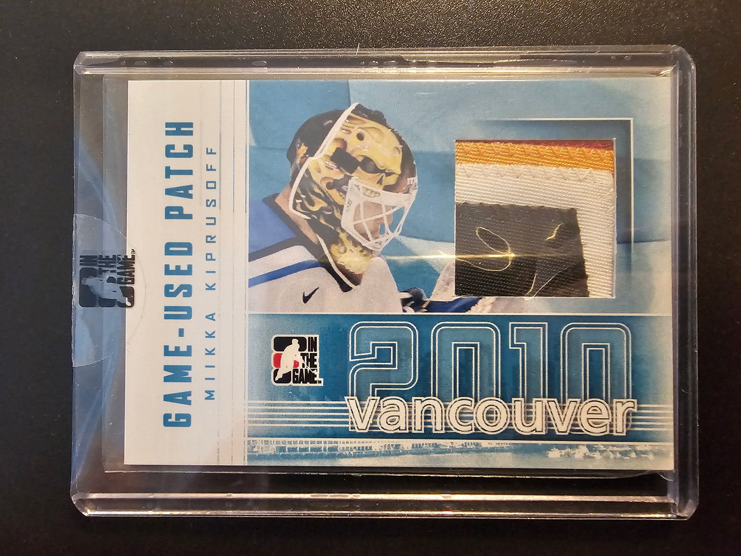 2009-10 In the Game Vancouver 2010 - Game-Used Patch - Miikka Kiprusoff #GUP-11 PR10