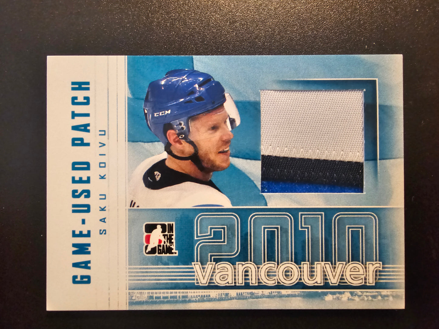 2009-10 In the Game Vancouver 2010 - Game-Used Patch - Saku Koivu #GUP-13 PR10