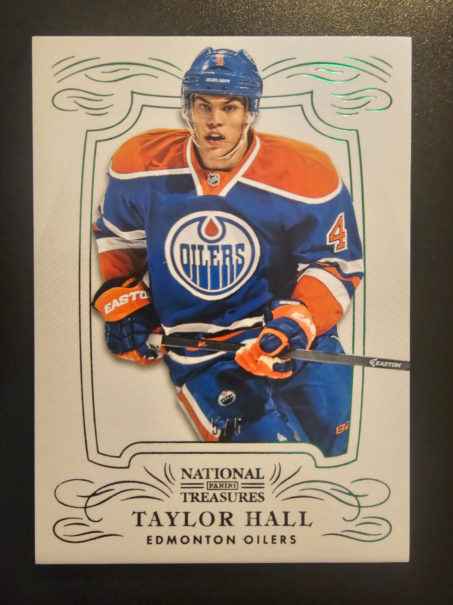 2013-14 Panini National Treasures - Emerald - Taylor Hall #4 /5