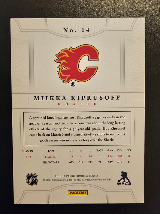 2013-14 Panini Dominion - Gold - Miikka Kiprusoff #14 /50