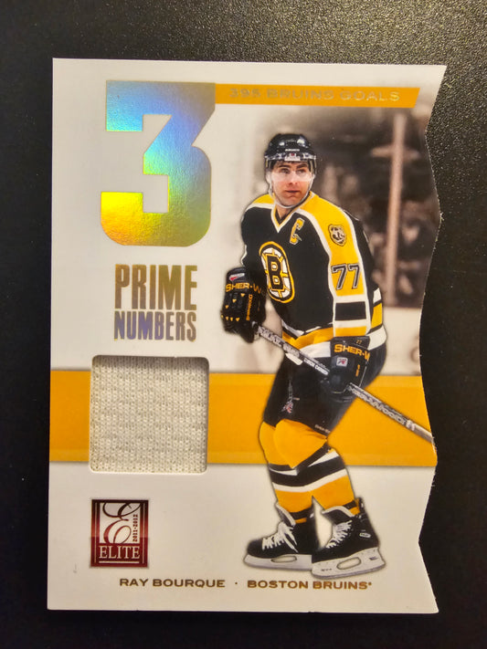 2011-12 Panini Elite - Prime Numbers - Jerseys - Ray Bourque #3 /395