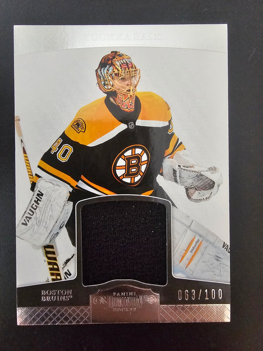 2011-12 Panini Dominion - Jerseys - Tuukka Rask #5 /100