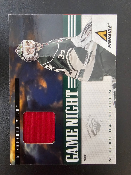 2011-12 Pinnacle - Game Night - Materials Prime - Niklas Backstrom #34 /30