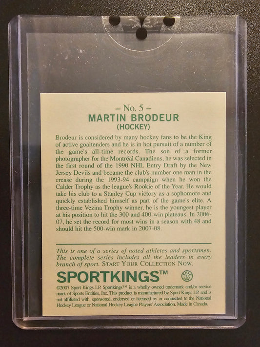 2007 Sportkings Series A - Martin Brodeur #5