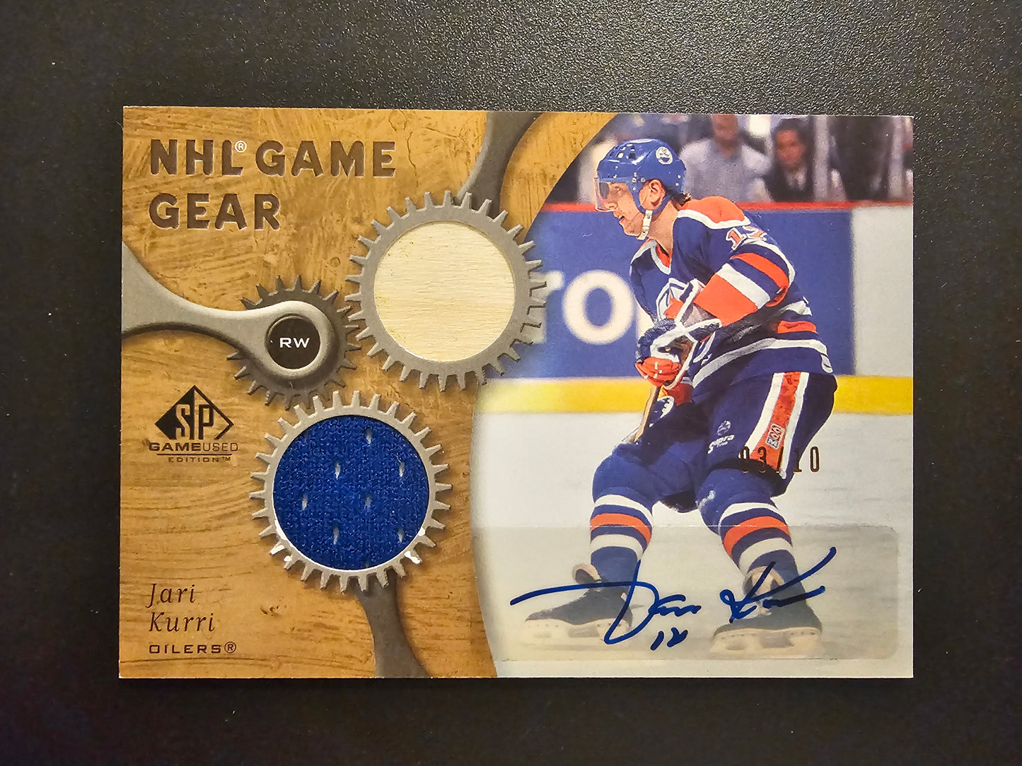 2005-06 Upper Deck SP Game Used Edition - NHL Game Gear - Autographs - Jari Kurri #AG-JK /10