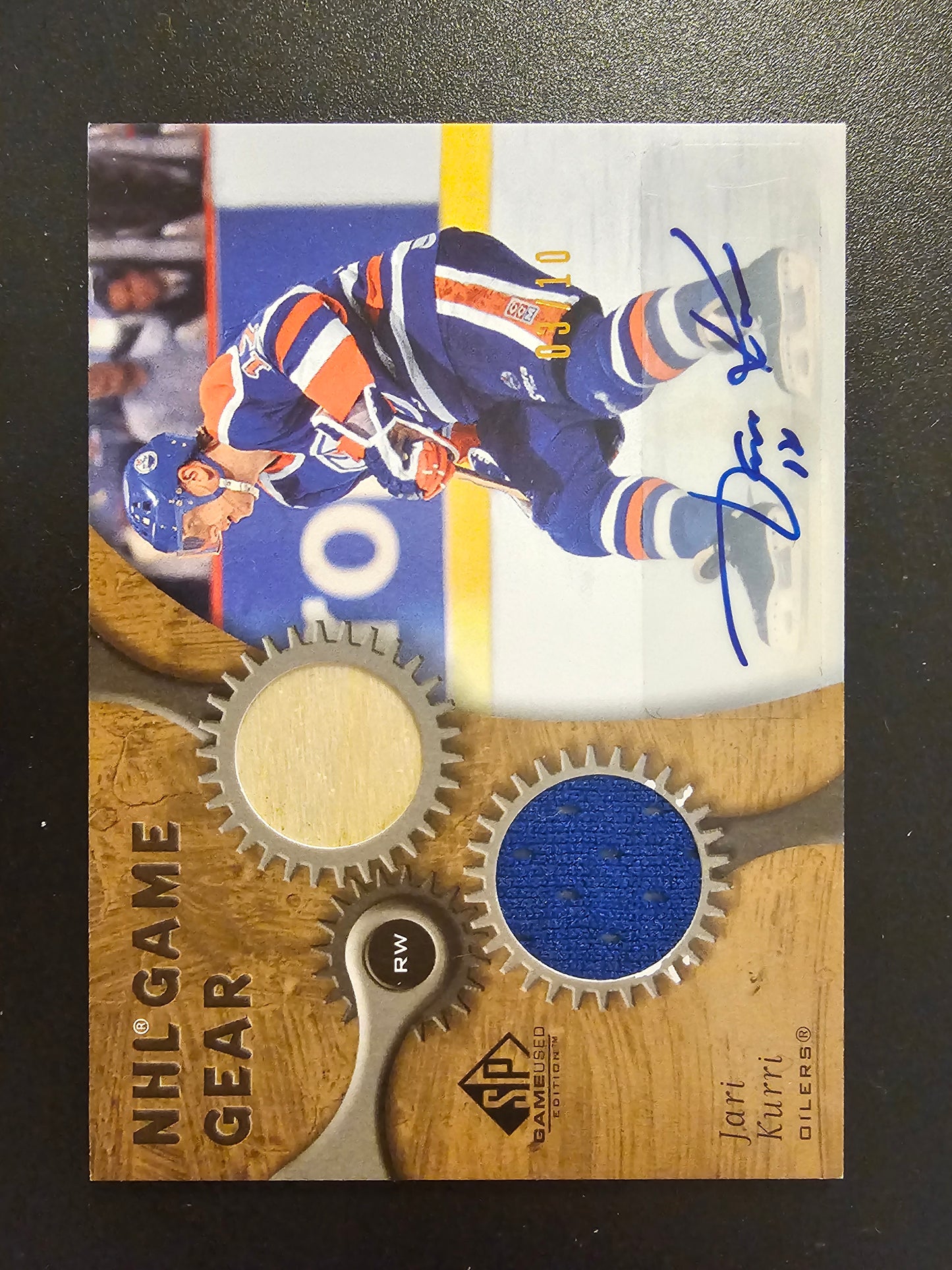 2005-06 Upper Deck SP Game Used Edition - NHL Game Gear - Autographs - Jari Kurri #AG-JK /10