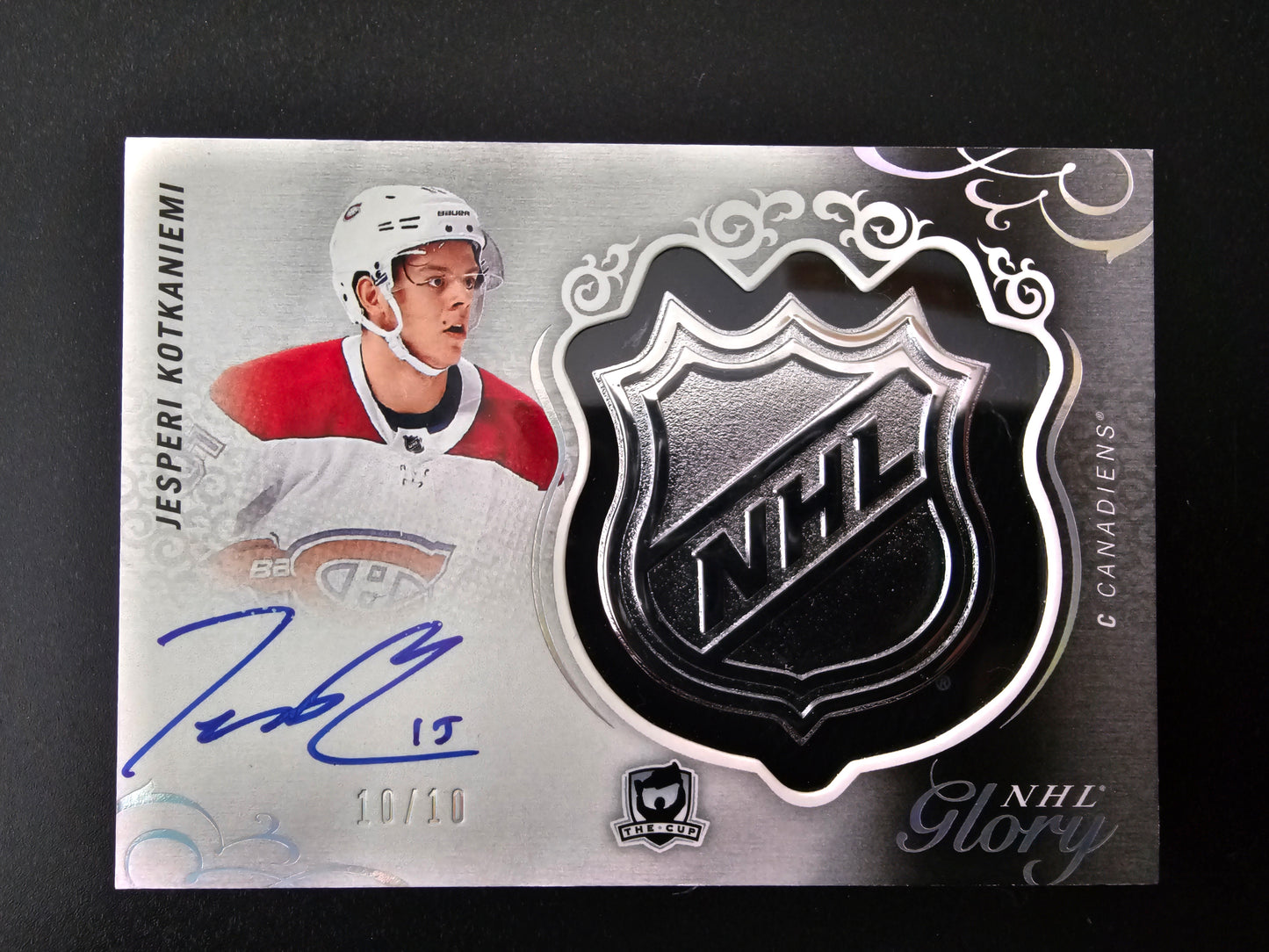 2018-19 Upper Deck The Cup - NHL Glory - Jesperi Kotkaniemi #G-JK /10 RY