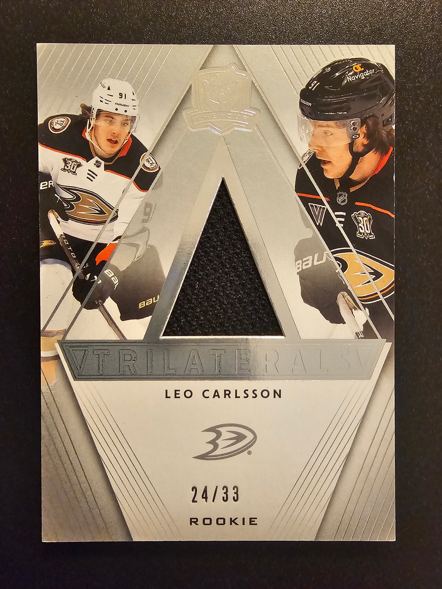 2023-24 Upper Deck The Cup - Trilaterals - Leo Carlsson #TL-LC /33 RC