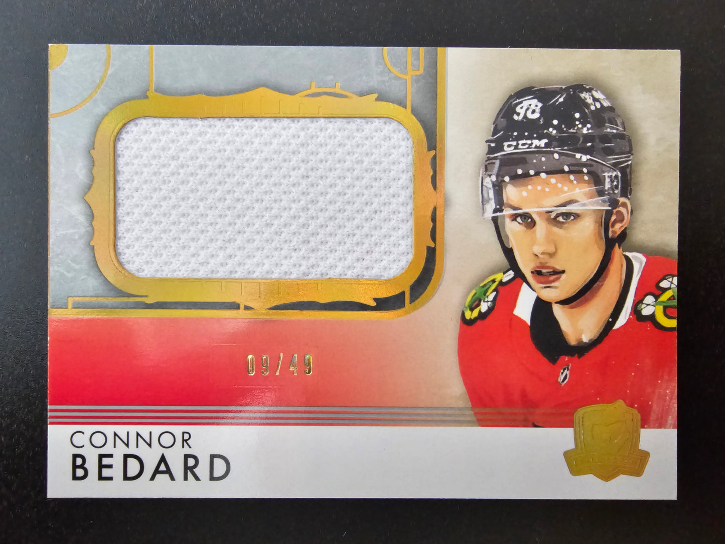 2023-24 Upper Deck The Cup - Rookie Rink Gallery - Connor Bedard #RGCB-V4 /49 RC