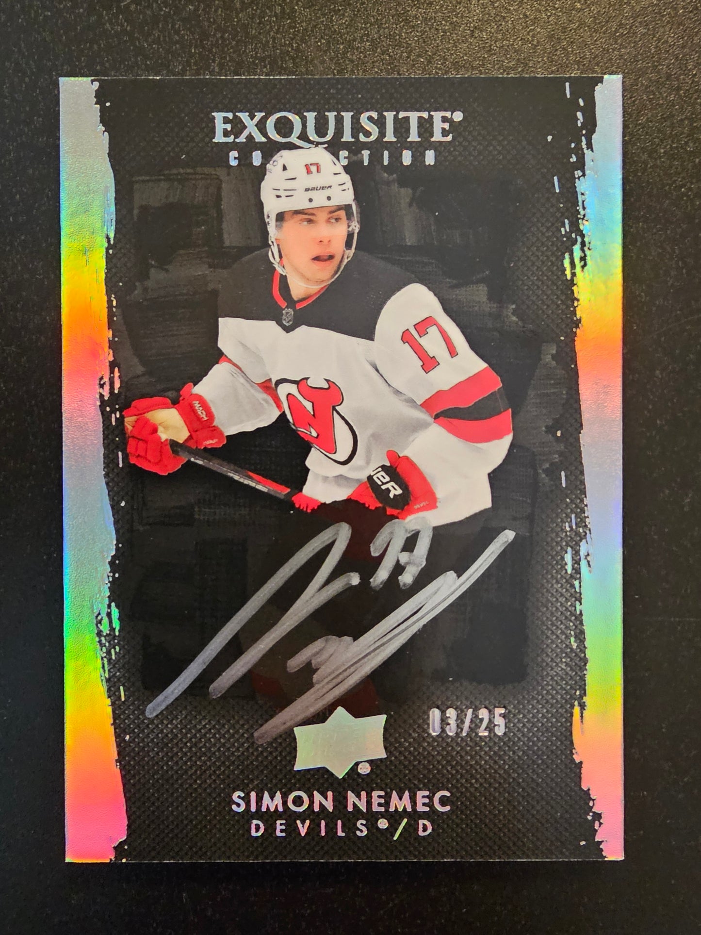 2023-24 Upper Deck The Cup - Exquisite Collection - Rookie Autograph - Simon Nemec #EB-SN /25 RC