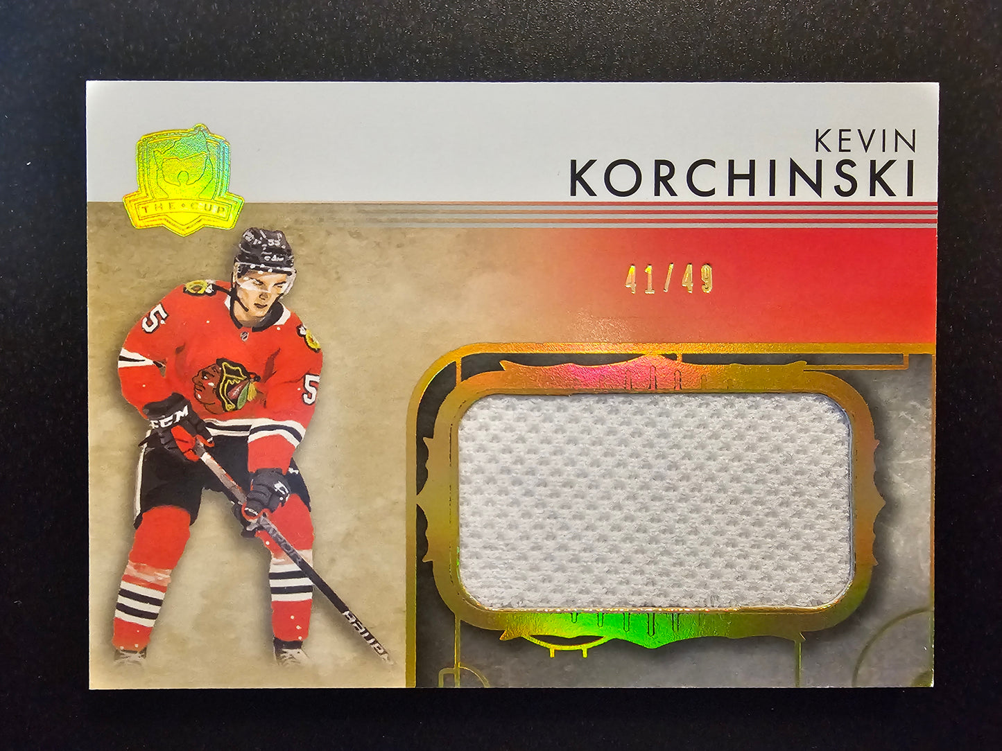 2023-24 Upper Deck The Cup - Rookie Rink Gallery - Kevin Korchinski #RGKK-V1 /49 RC